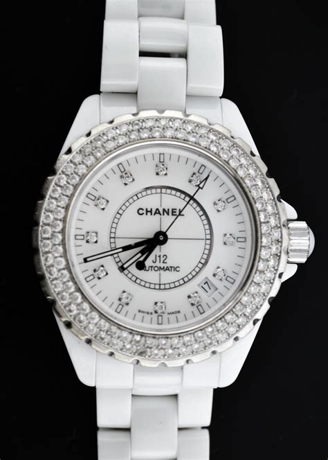 chanel watch j12 white diamonds|Chanel j12 diamond tourbillon price.